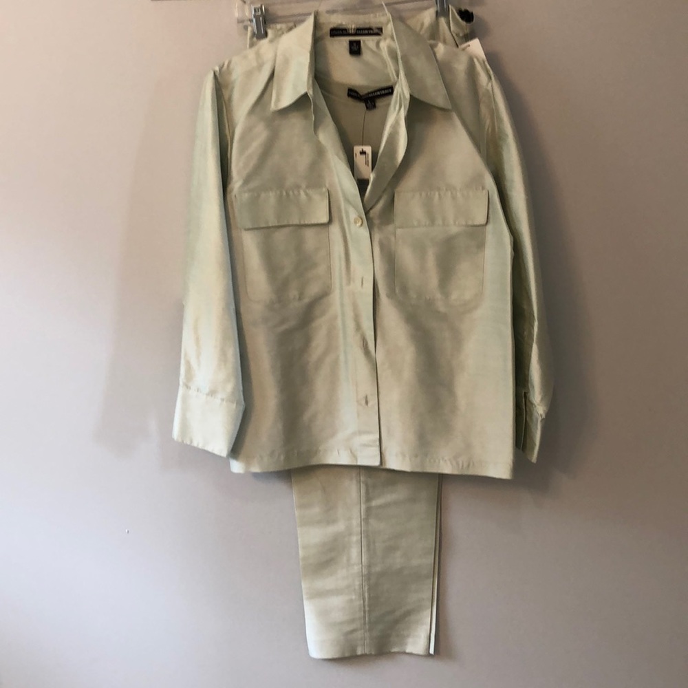 3 piece silk pantsuit